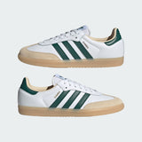 Adidas Samba Cloud White Green Gum