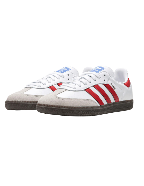 Adidas Samba White and Red
